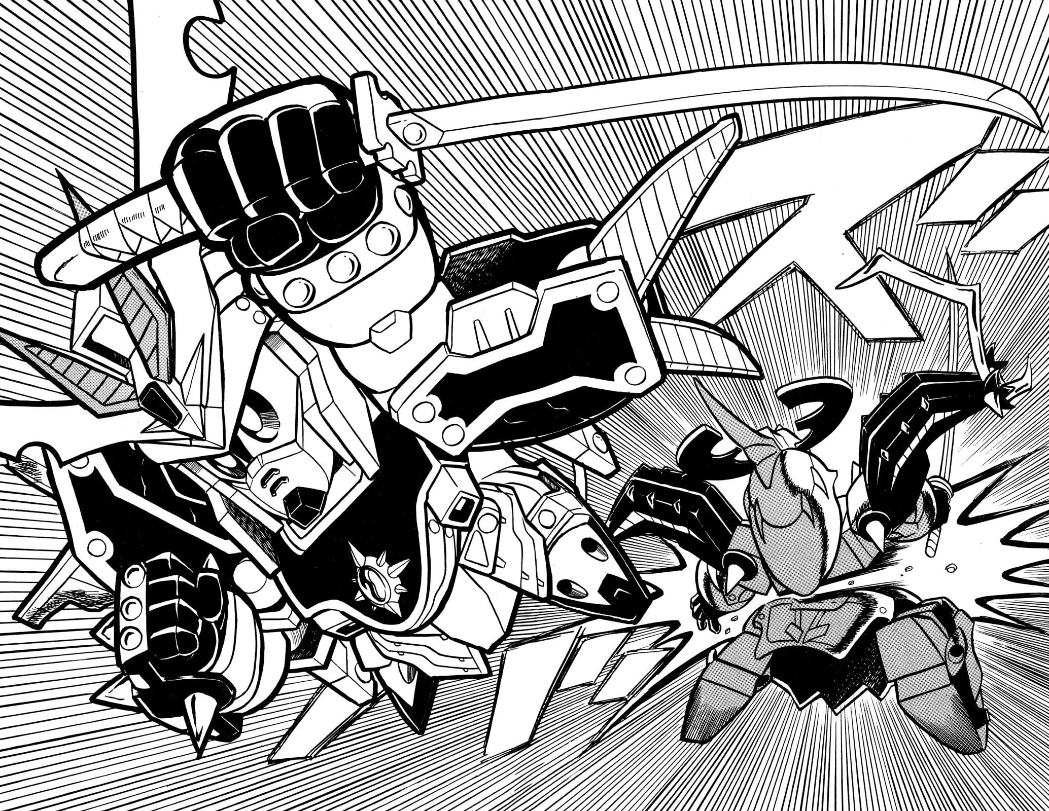 Read Hyper Senshi Gundam Boy chapter 50 image 35 on Lezhin