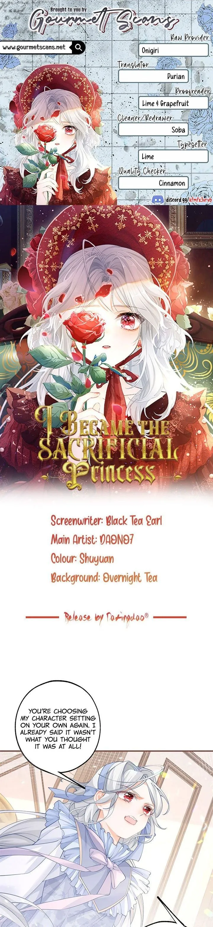 I Became the Sacrificial Princess Chapter 58 page 1 - 