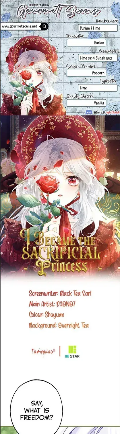 I Became the Sacrificial Princess Chapter 82.1 page 1 - 