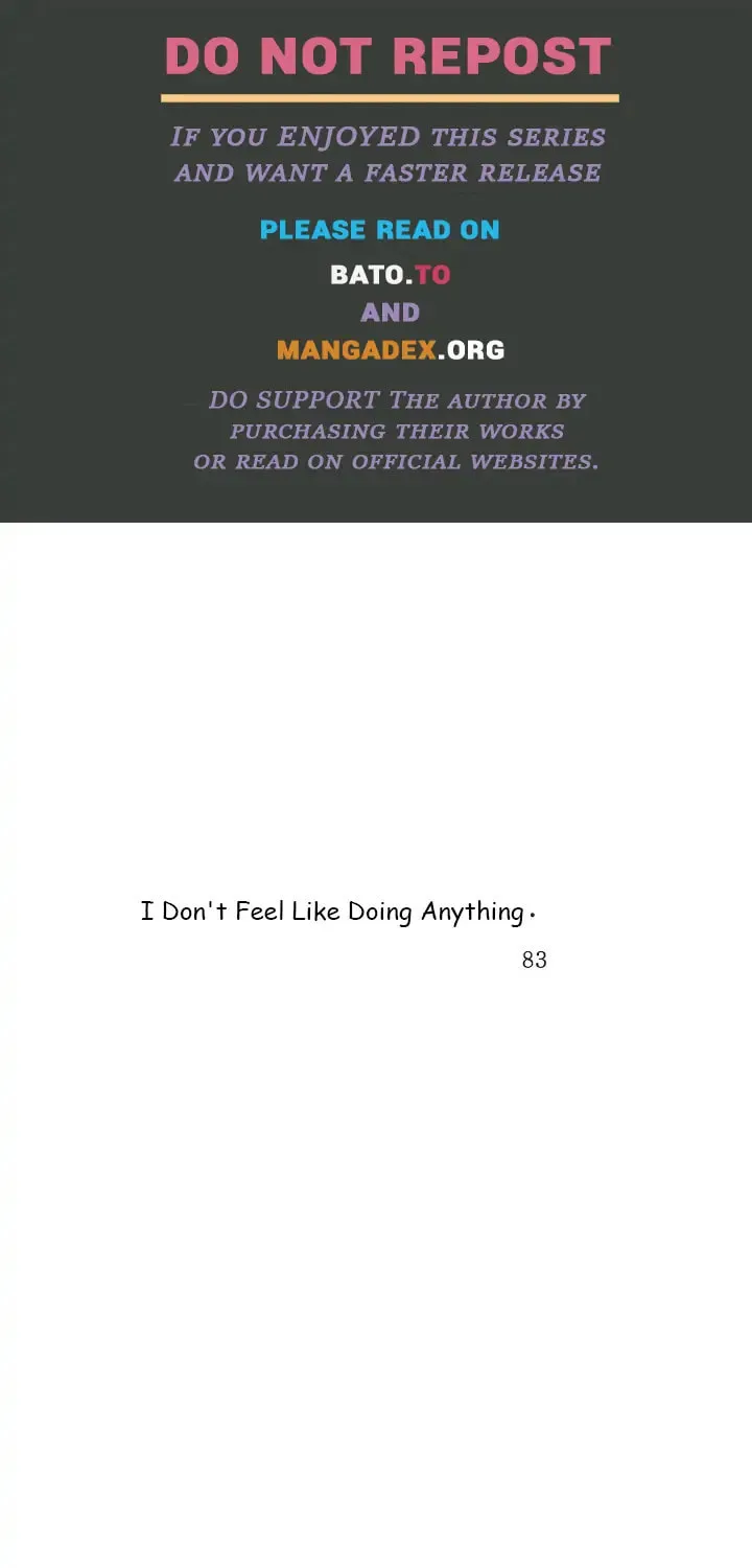 I Don't Feel Like Doing Anything Chapter 83 page 3 - 