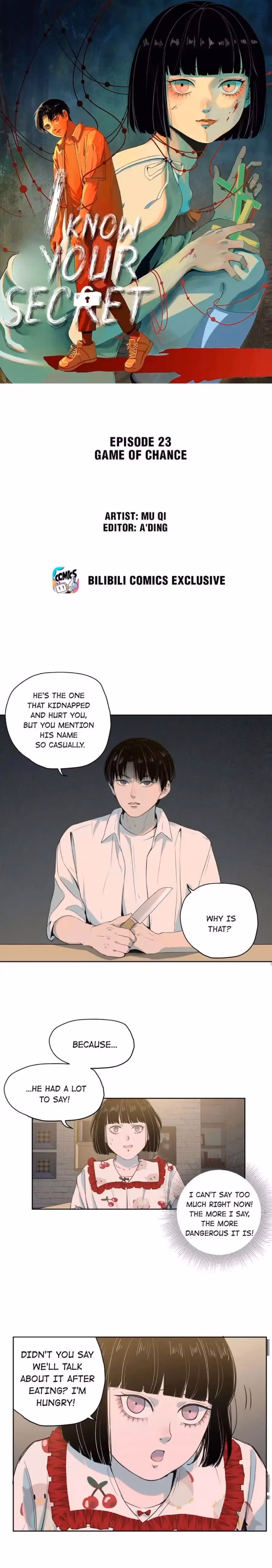 Read I Know Your Secret chapter 23 image 0 on Lezhin