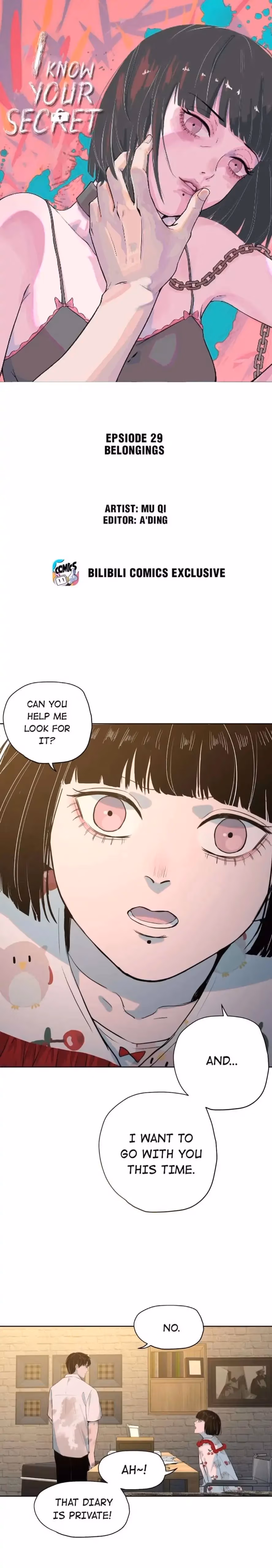 Read I Know Your Secret chapter 29 image 0 on Lezhin
