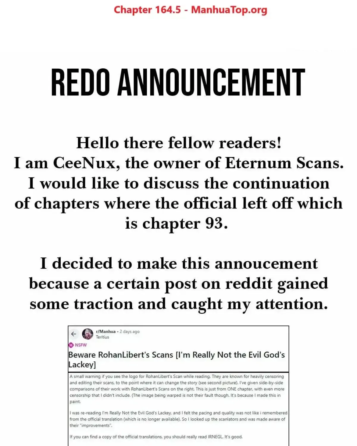 I'm Really Not The Devil's Lackey Chapter 164.6 page 1 - 