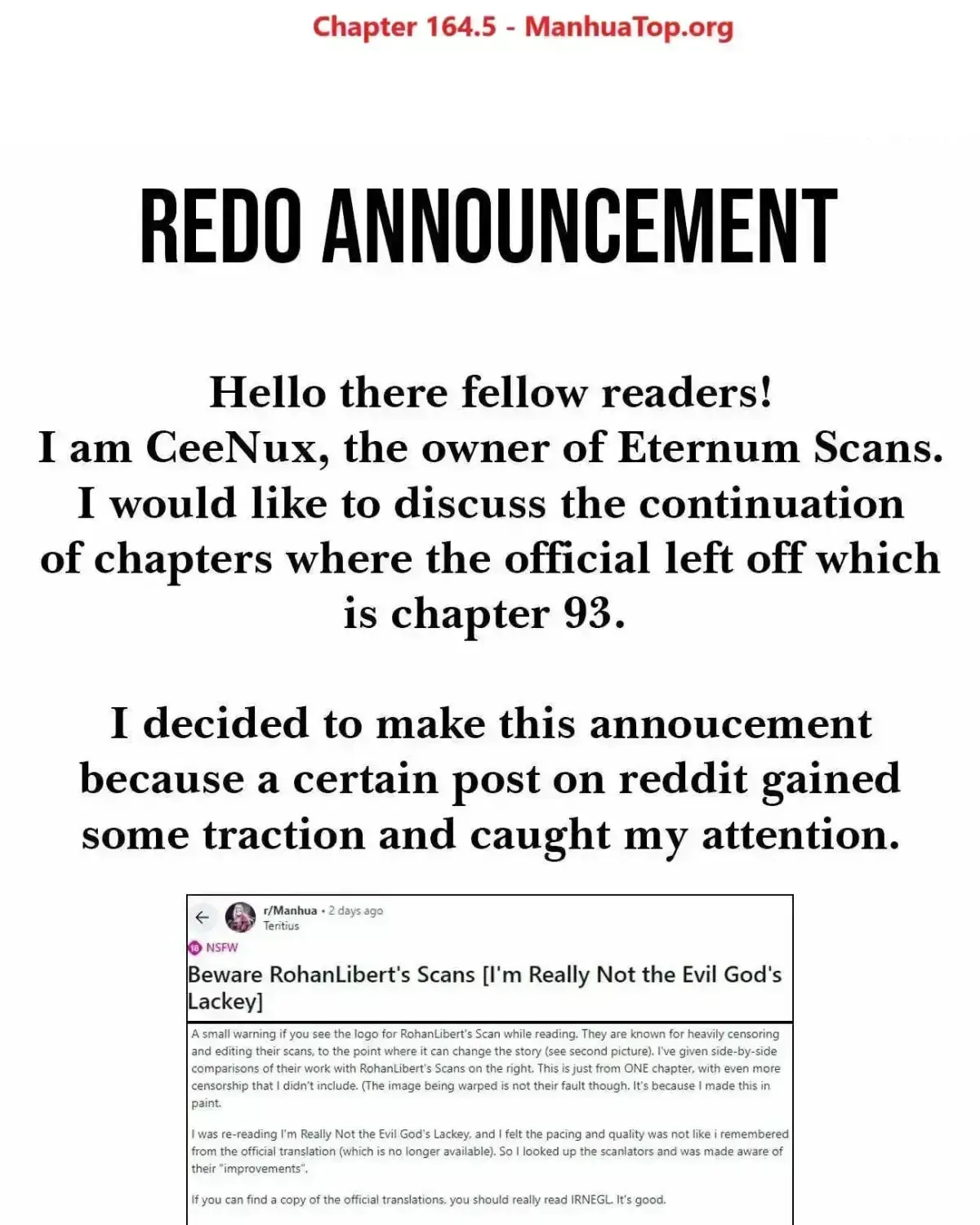 I'm Really Not The Devil's Lackey Chapter 164.8 page 1 - 