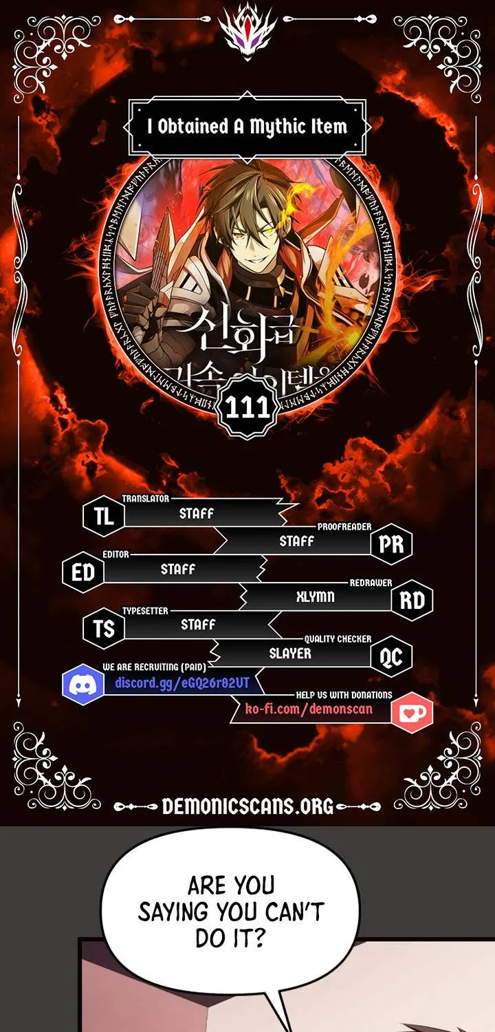 Read I Obtained a Mythic Item chapter 111 image 8 on Lezhin