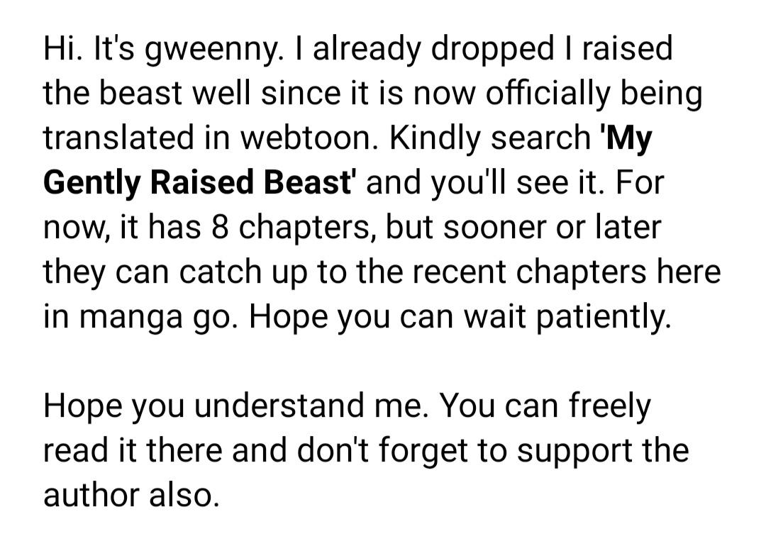 Read I Raised The Beast Well chapter 45.1 image 1 on Lezhin