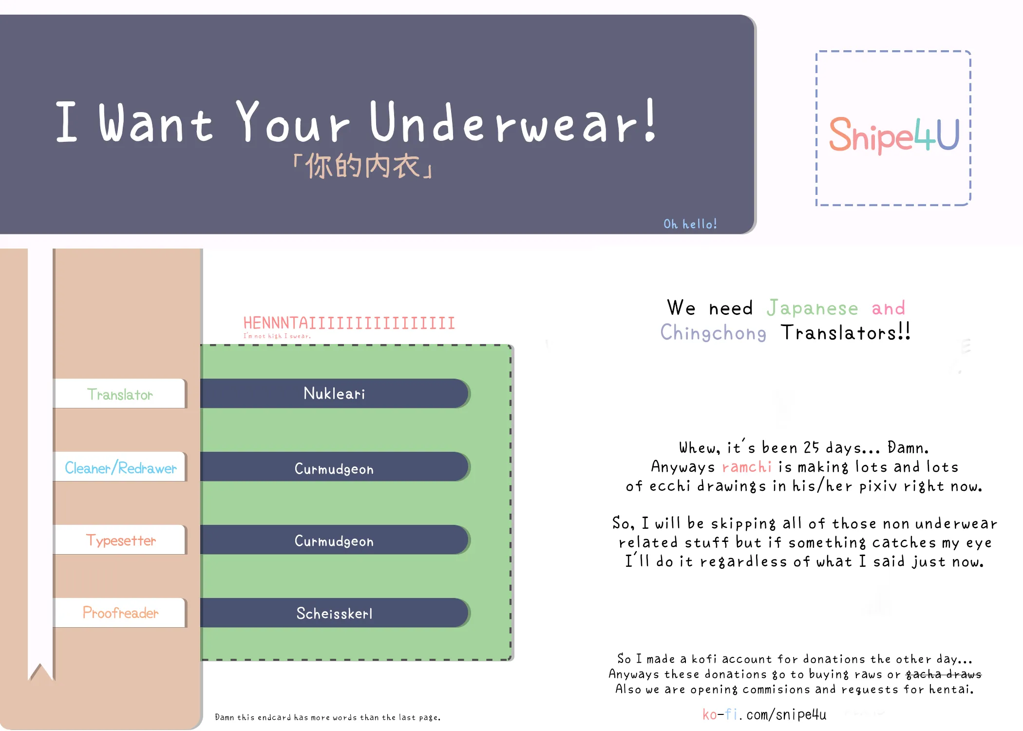 I Want Your Underwear! Chapter 25 page 3 - 