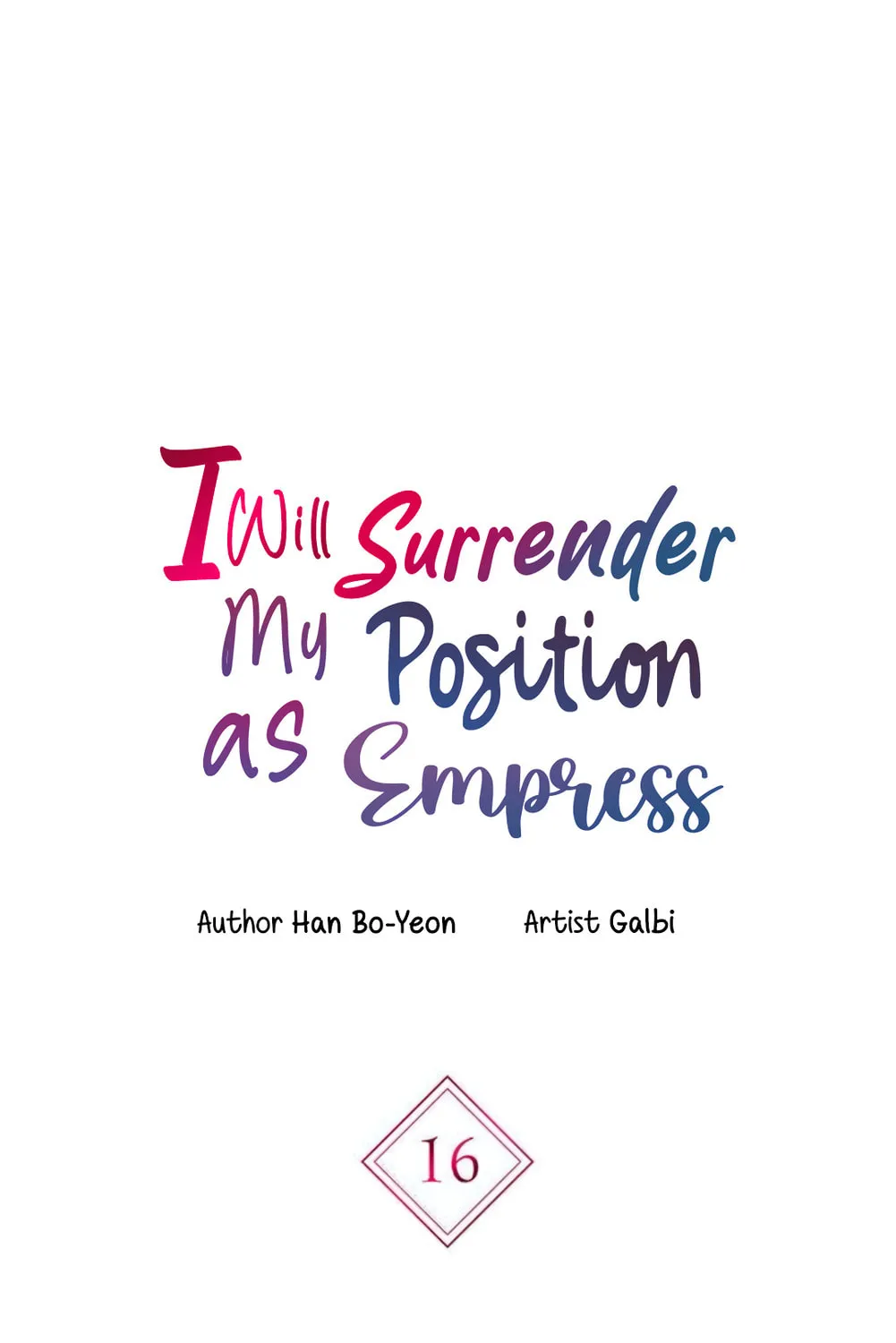 I Will Give Up the Position as the Empress Chapter 16 page 2 - 