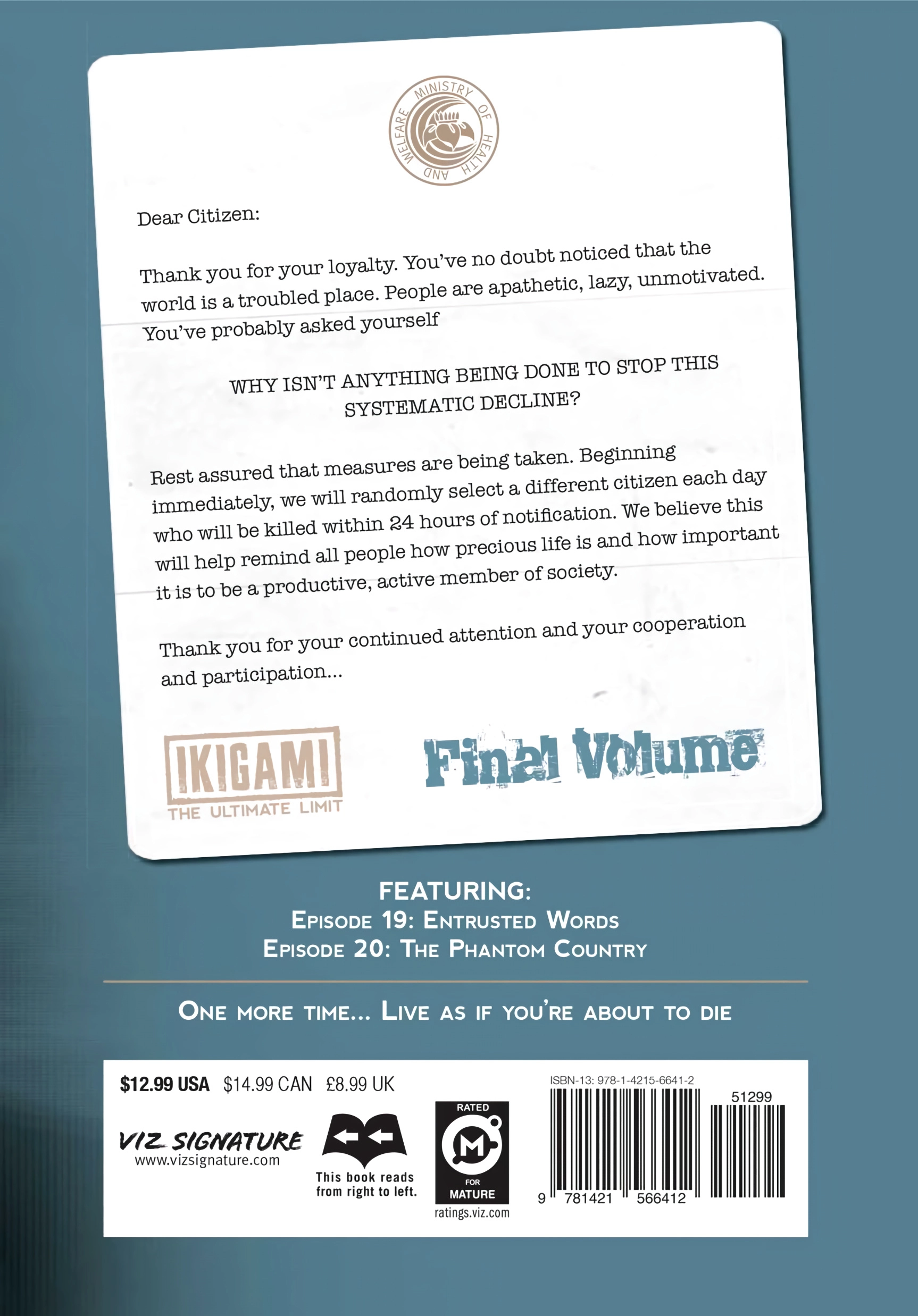 Read Ikigami chapter 60 image 50 on Lezhin