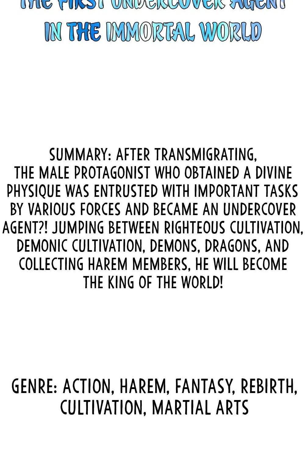 Read Immortal World’s First Undercover Agent chapter 0 image 1 on Lezhin