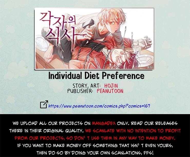 Read Individual Diet Preference chapter 2 image 2 on Lezhin