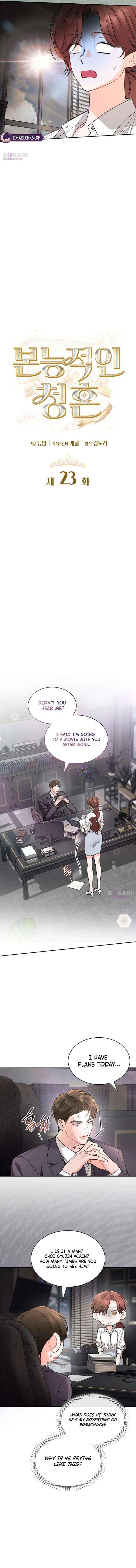 Read Instinctive Proposal chapter 23 image 5 on Lezhin