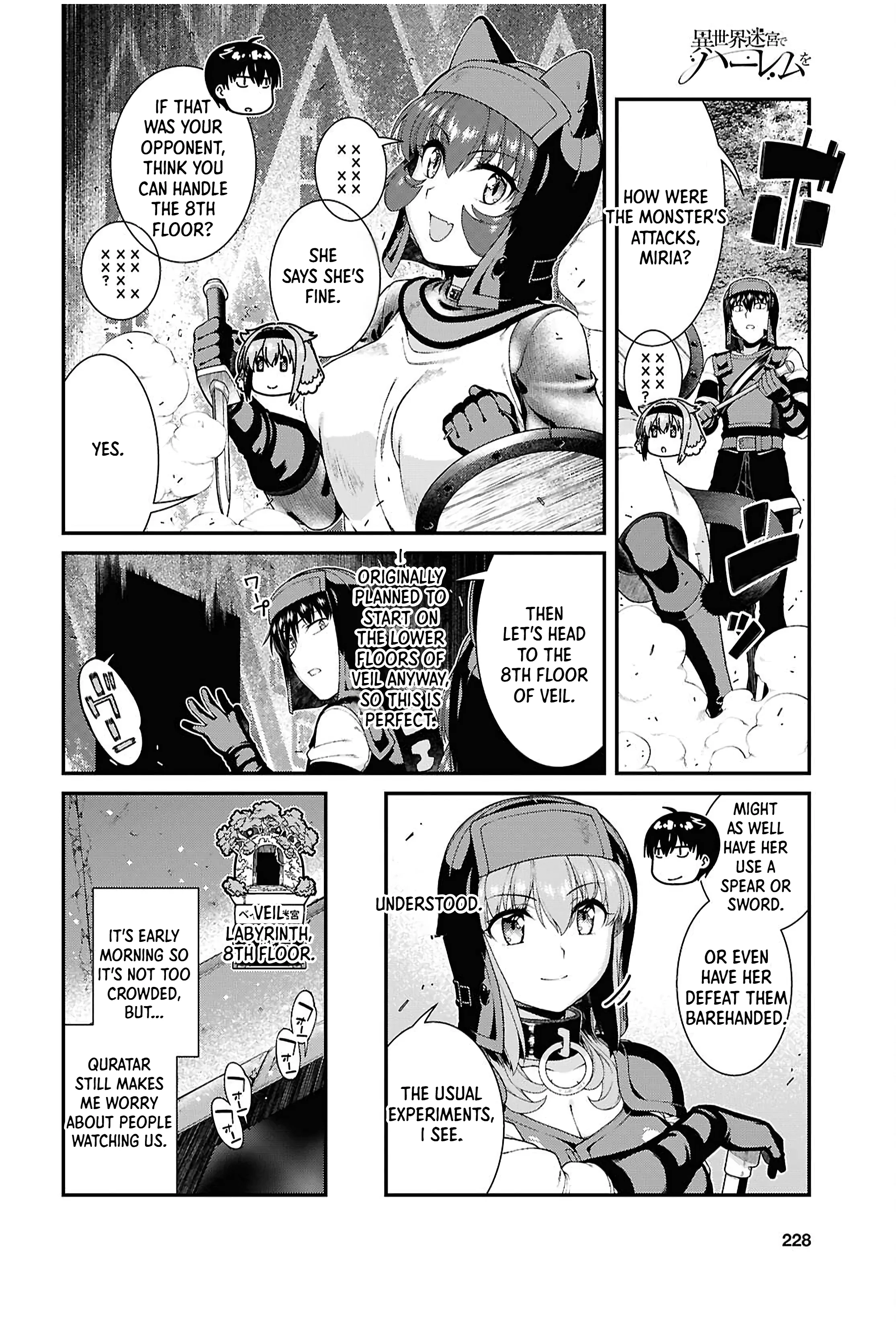 Isekai Meikyuu de Harem o Chapter 111 page 12 - 