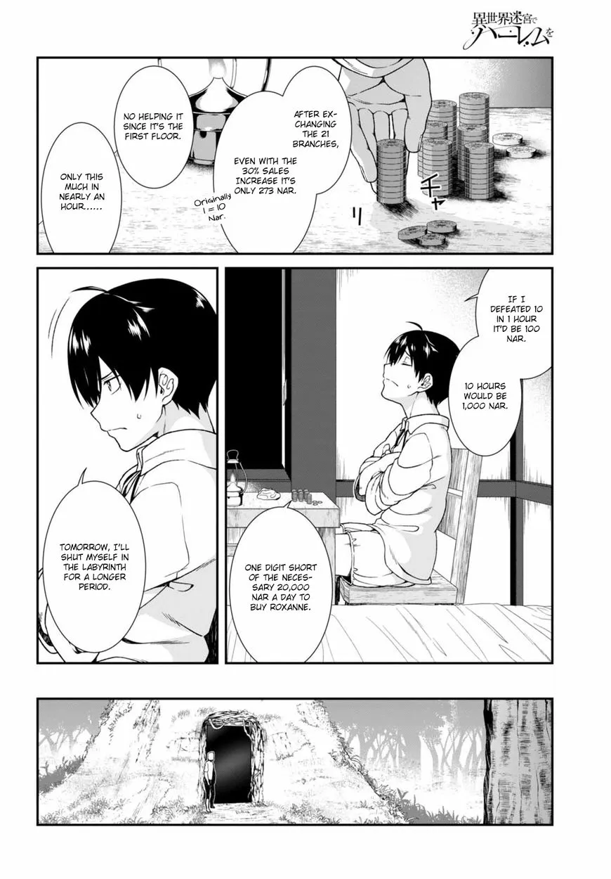 Isekai Meikyuu de Harem wo Chapter 4.1 page 17 - 