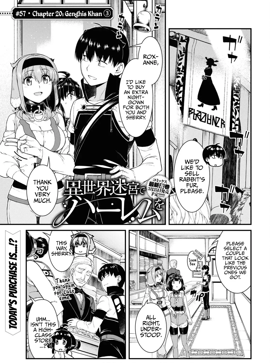 Isekai Meikyuu de Harem wo Chapter 57 page 3 - 