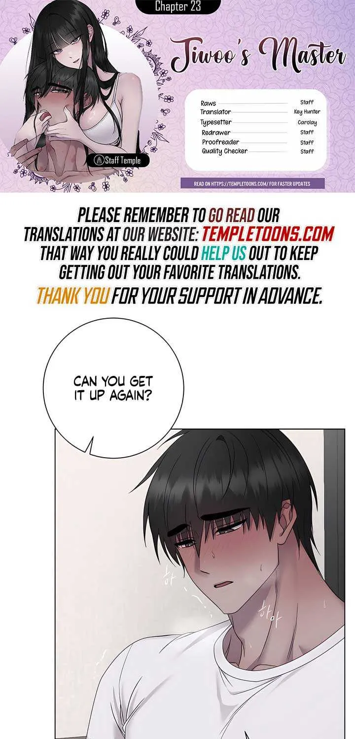 Read Jiwoo’s Master chapter 23 image 1 on Lezhin
