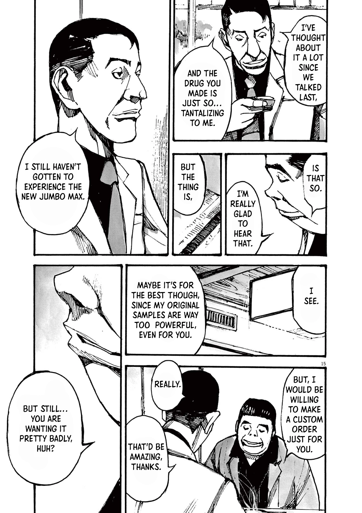 Read JUMBO MAX ~Hyper ED Illicit Drugmaker~ chapter 34 image 14 on Lezhin