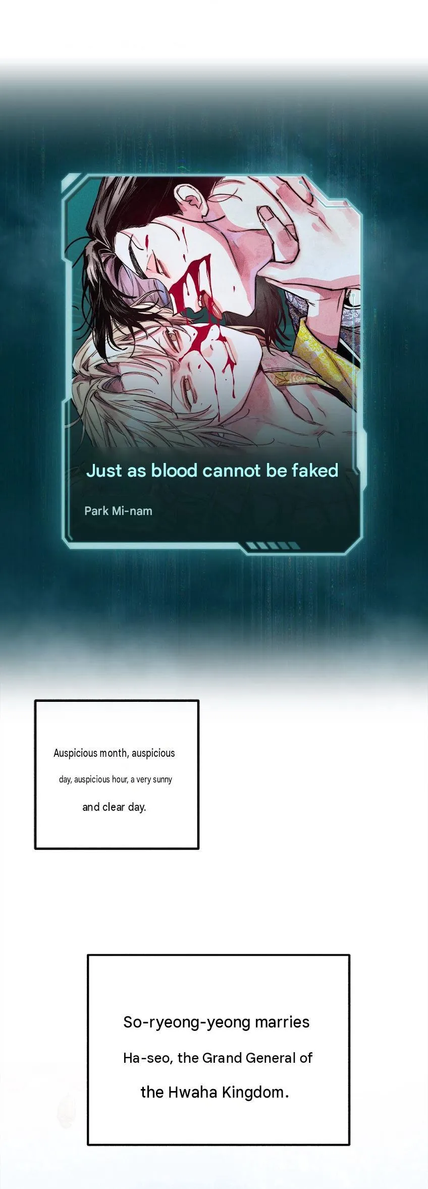 Read Just as Blood Cannot Be Deceived chapter 0 image 1 on Lezhin