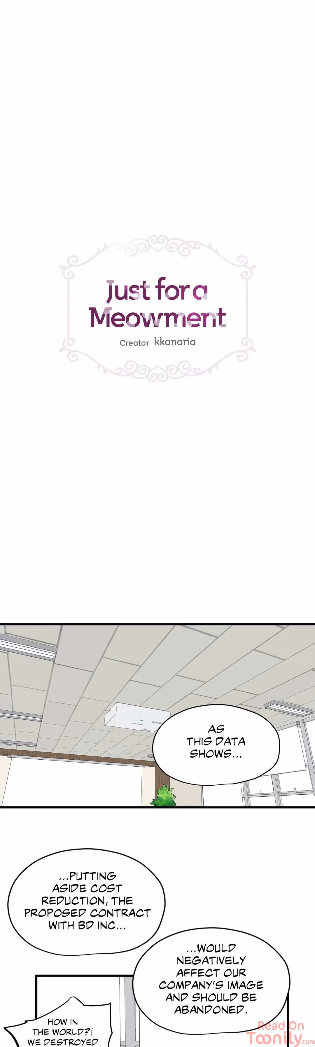 Just for a Meowment Chapter 11 page 1 - 