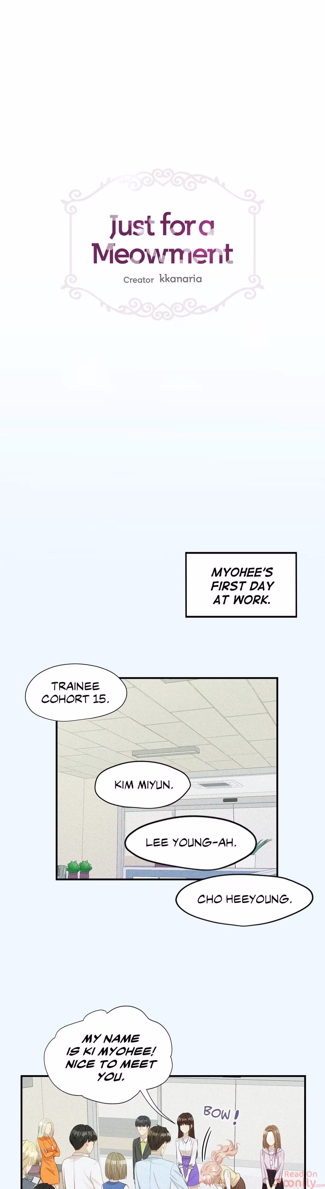 Just for a Meowment Chapter 16 page 1 - 