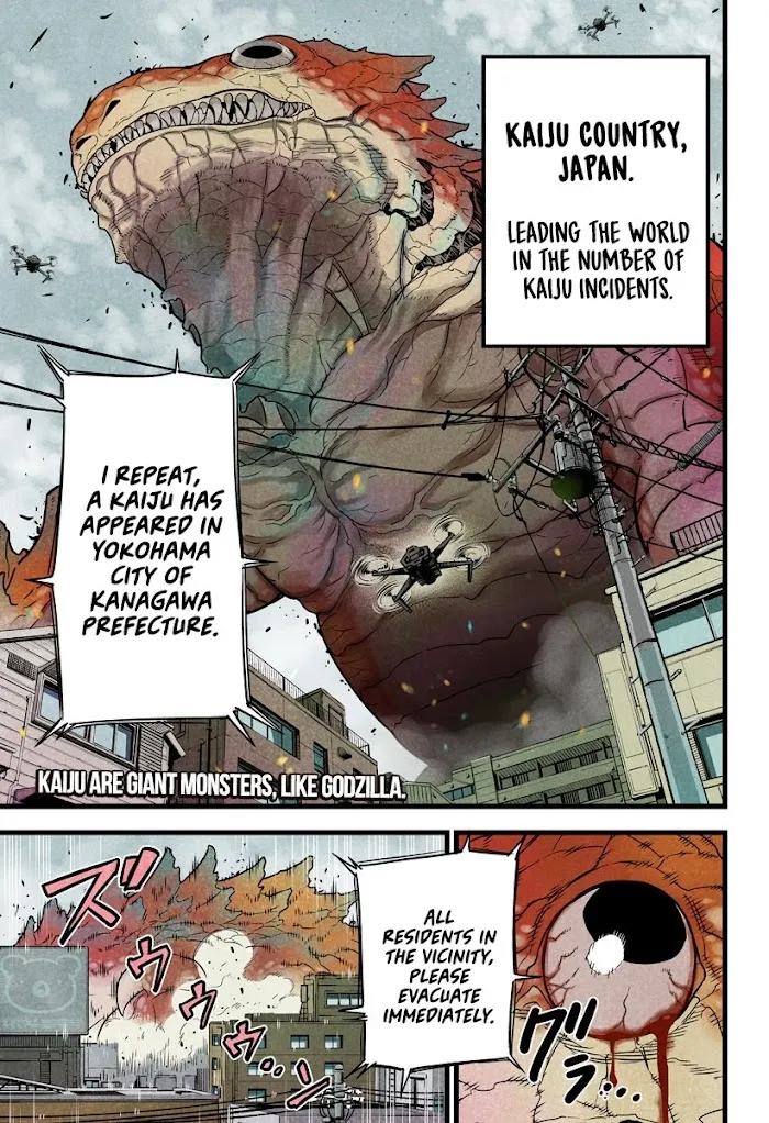 Read Kaiju No. 8 chapter 1 image 1 on Lezhin