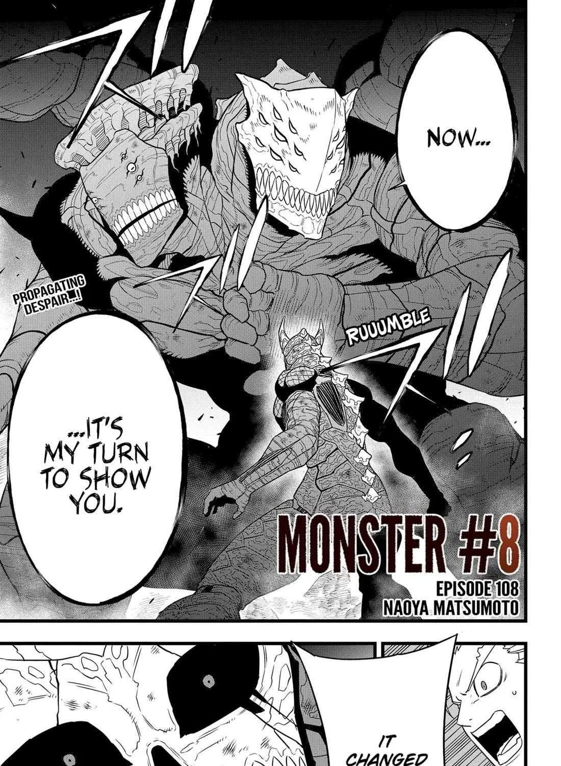 Read Kaiju No. 8 chapter 108 image 1 on Lezhin