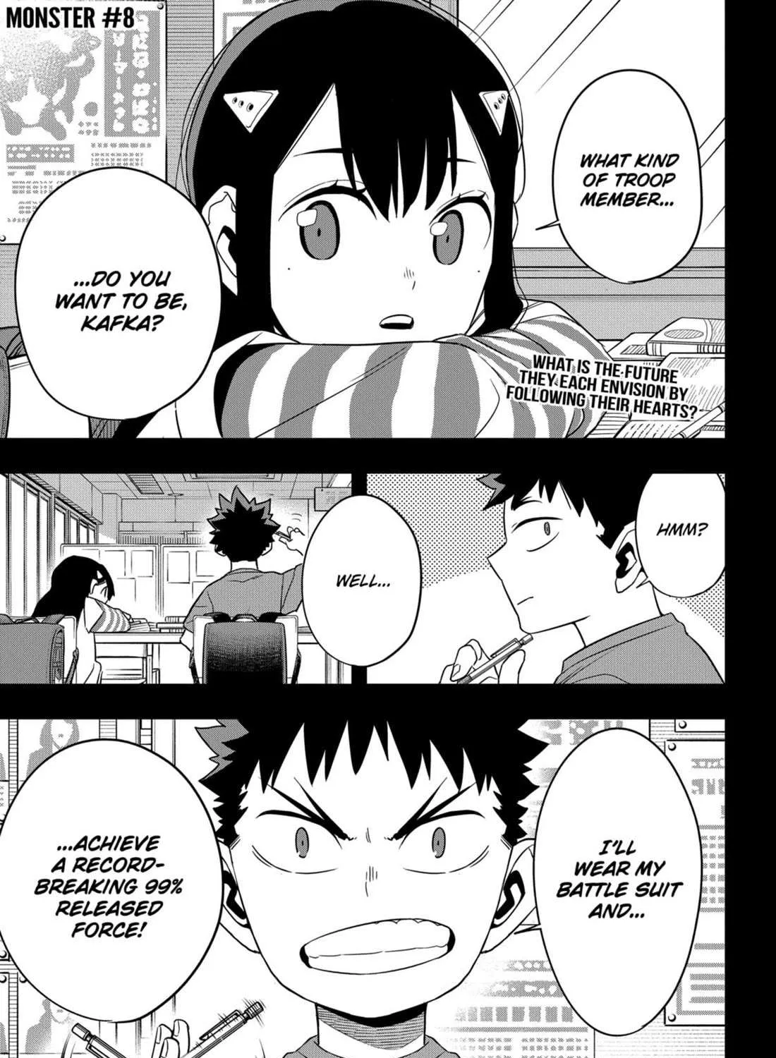 Read Kaiju No. 8 chapter 109 image 1 on Lezhin