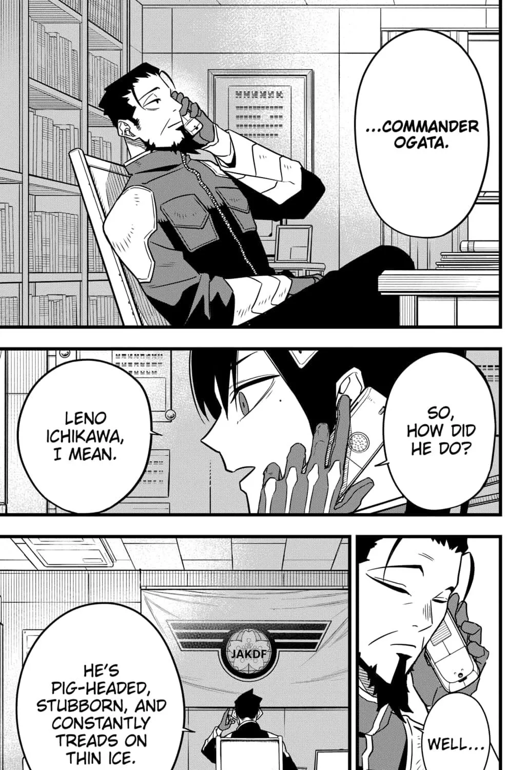 Read Kaiju No. 8 chapter 64 image 32 on Lezhin