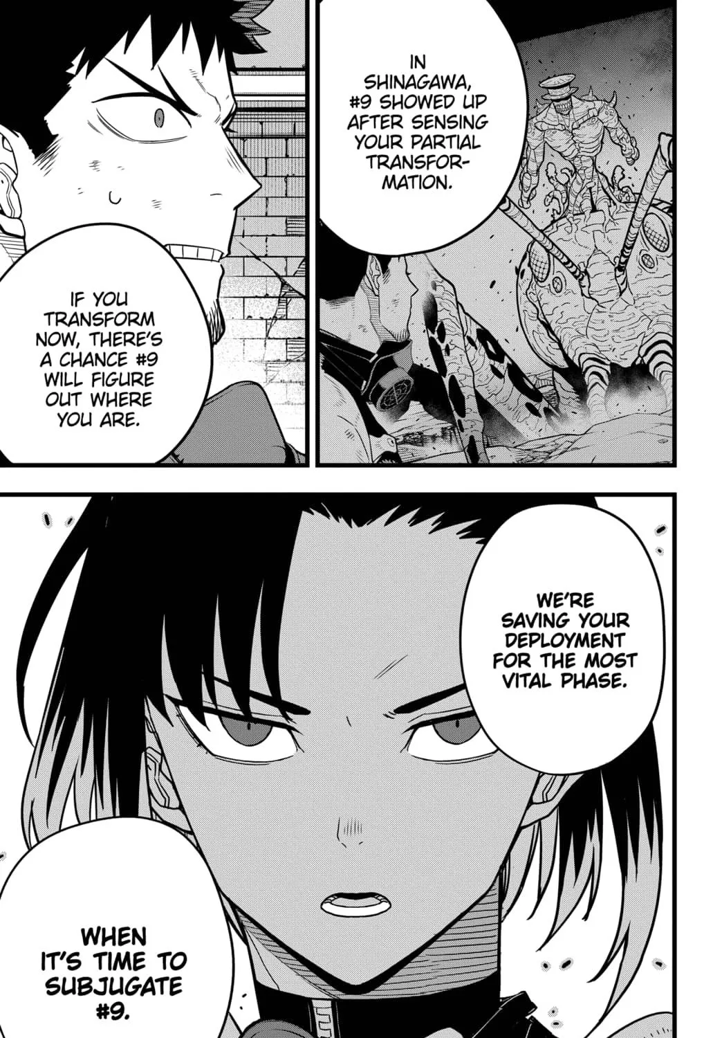 Read Kaiju No. 8 chapter 75 image 14 on Lezhin
