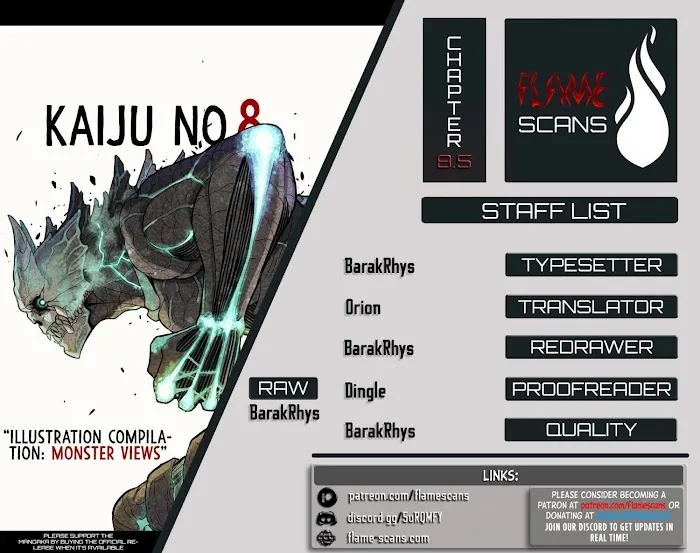 Read Kaiju No. 8 chapter 8.5 image 0 on Lezhin