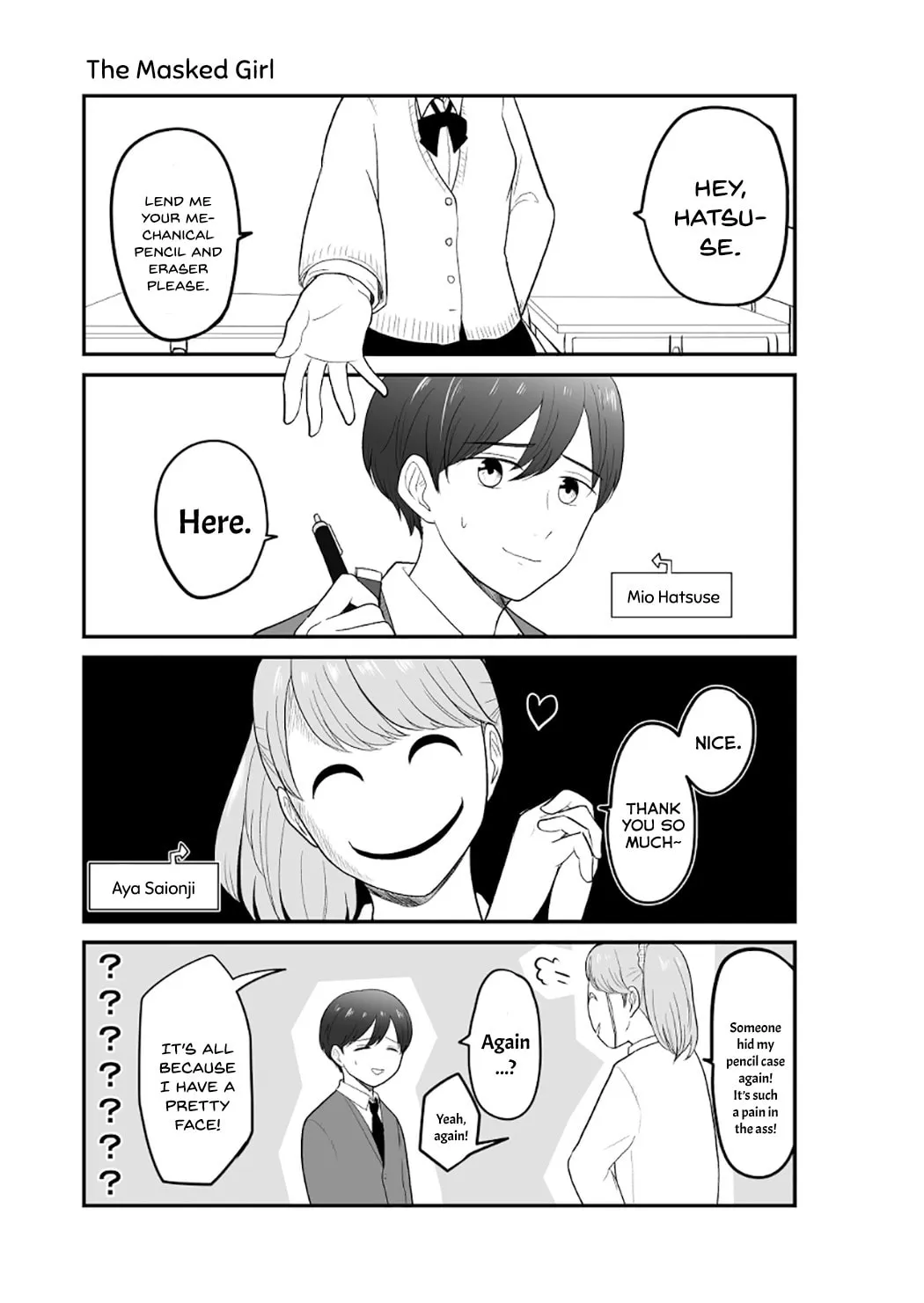 Kamen no Kanojo Chapter 1 page 2 - 