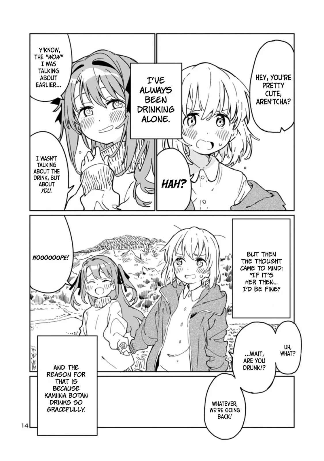 Read Kamiina Botan Fully Blossoms When Drunk chapter 1 image 13 on Lezhin
