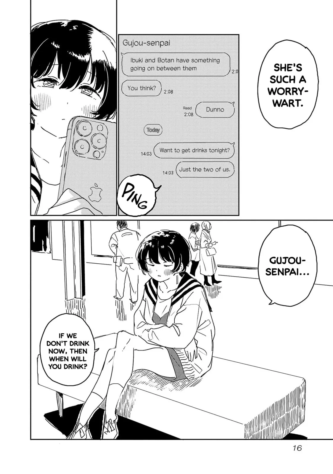 Read Kamiina Botan Fully Blossoms When Drunk chapter 28 image 14 on Lezhin