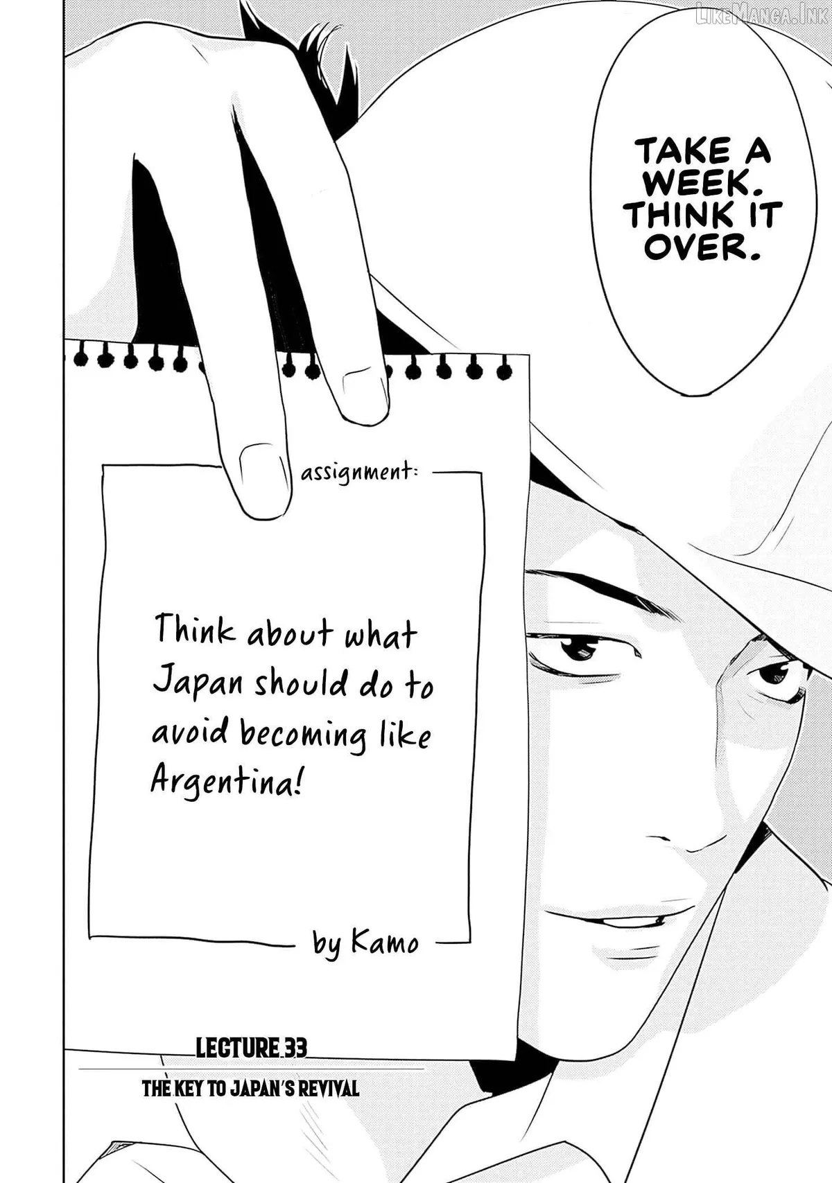 Kamo's Onion is Poisoned: Prof. Kamo's Lecture on Chapter 33 page 6 - 