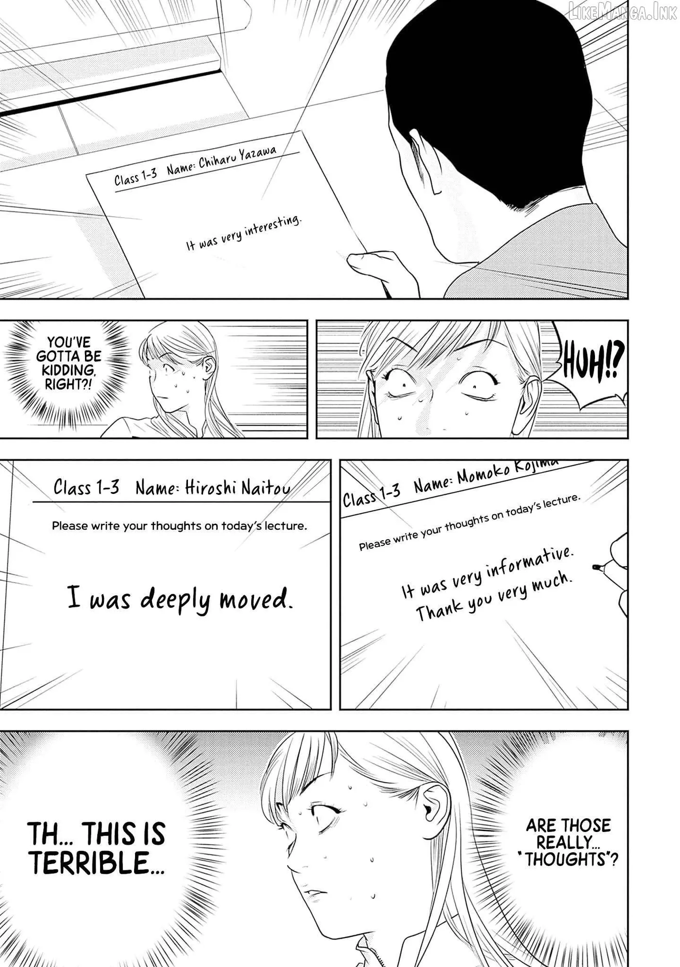 Kamo's Onion is Poisoned: Prof. Kamo's Lecture on Chapter 46 page 13 - 