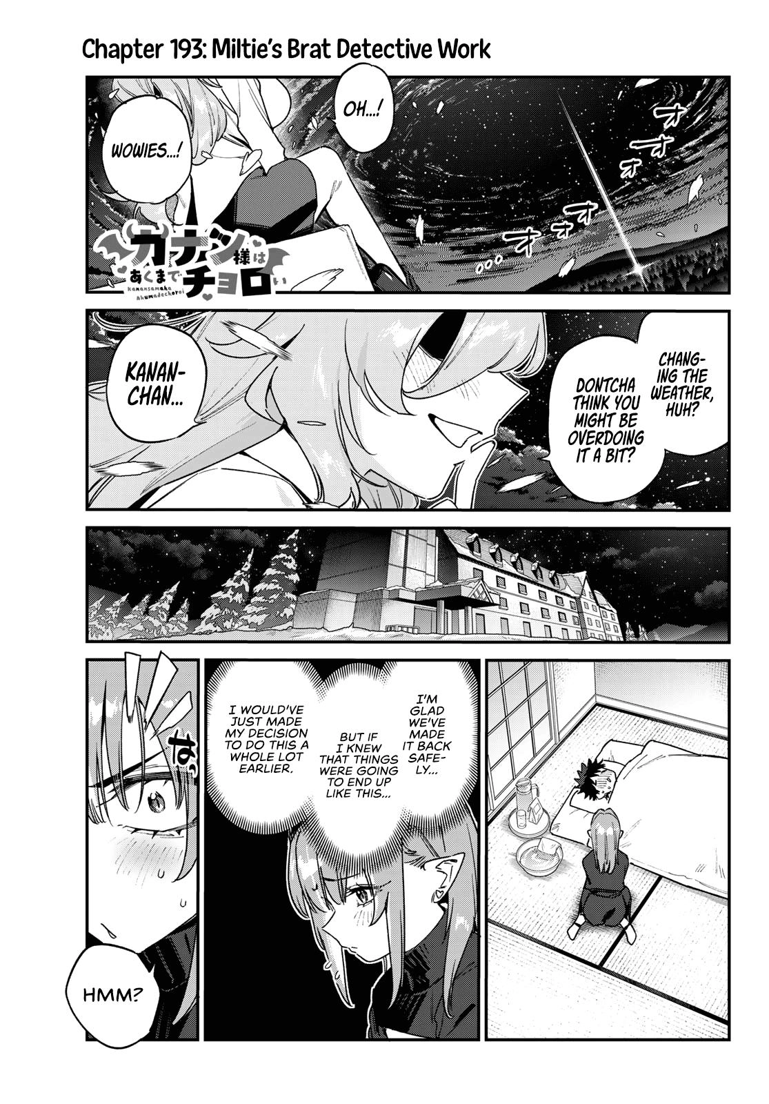 Kanan-sama wa Akumade Choroi Chapter 193 page 3 - 