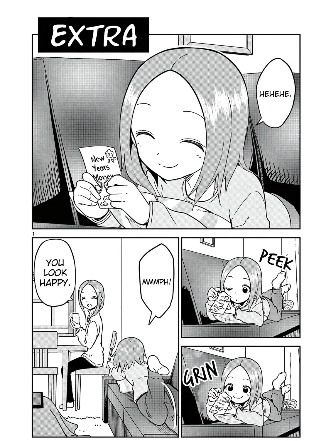 Karakai Jouzu no (Moto) Takagi-san Chapter 188.5 page 1 - 