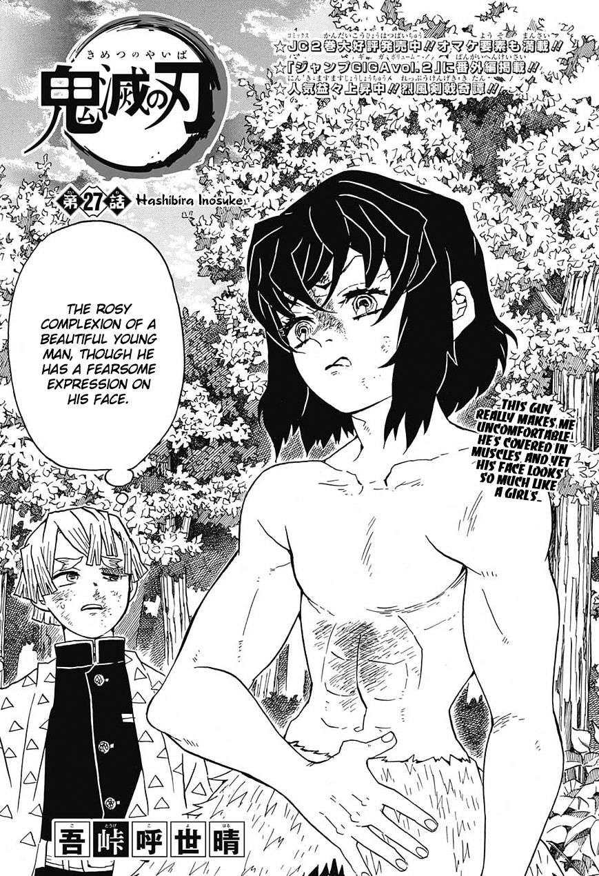 Read Kimetsu no Yaiba chapter 27 image 0 on Lezhin