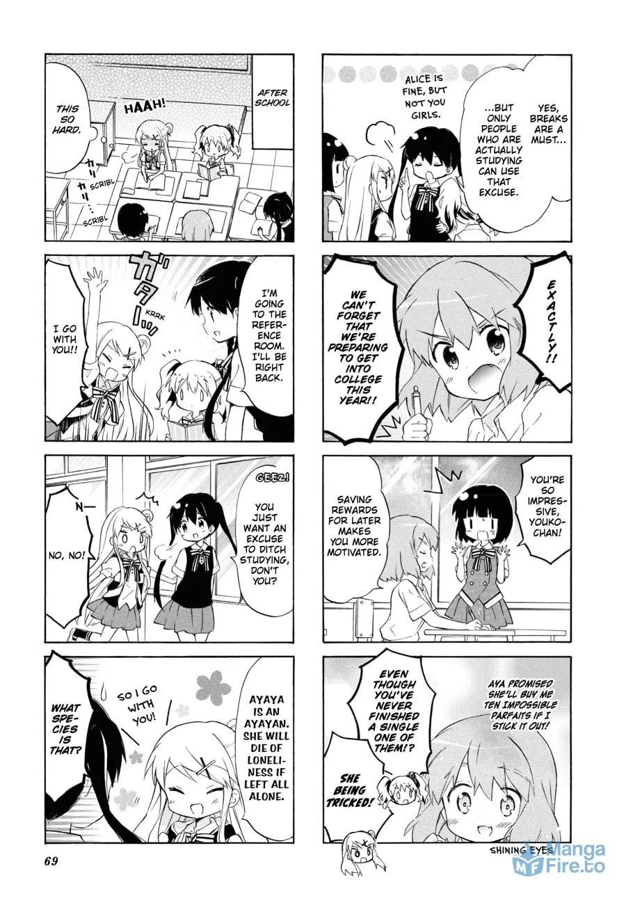 Read Kiniro Mosaic chapter 100 image 2 on Lezhin