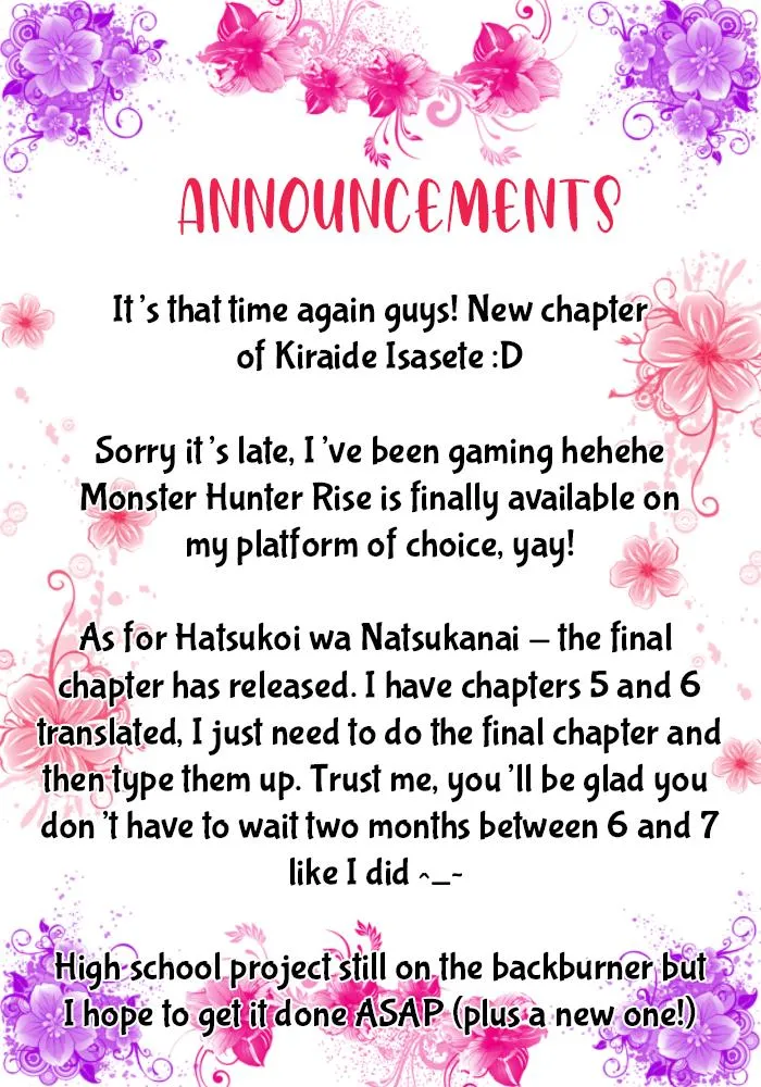 Read Kiraide Isasete chapter 3.98 image 0 on Lezhin