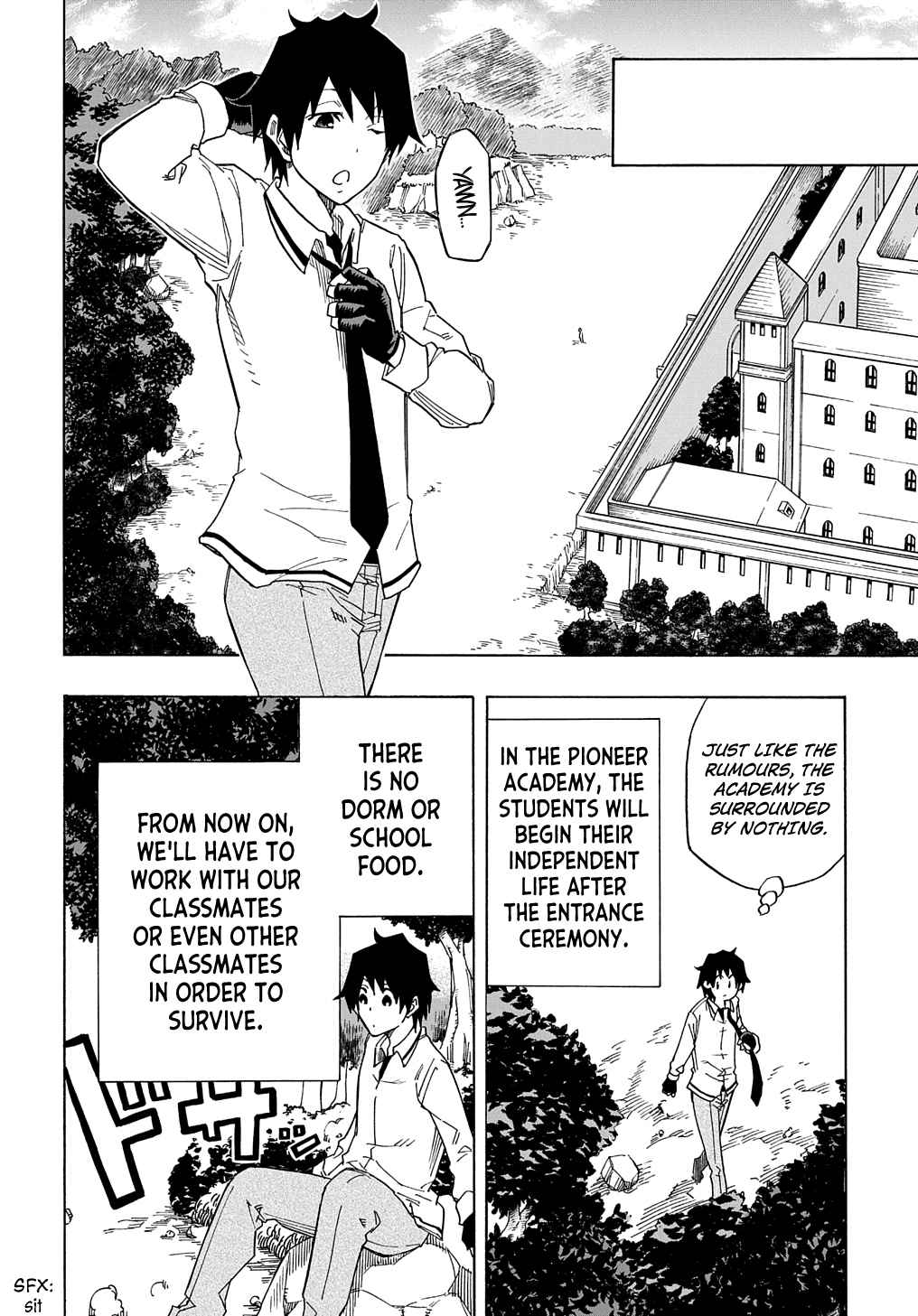 Kiyoubinbou, Jou wo Tateru - Kaitaku Gakuen no Rettousei na no ni, Joukyuu-shoku no Skill to Mahou ga Subete Tsukaemasu Chapter 1 page 32 - 