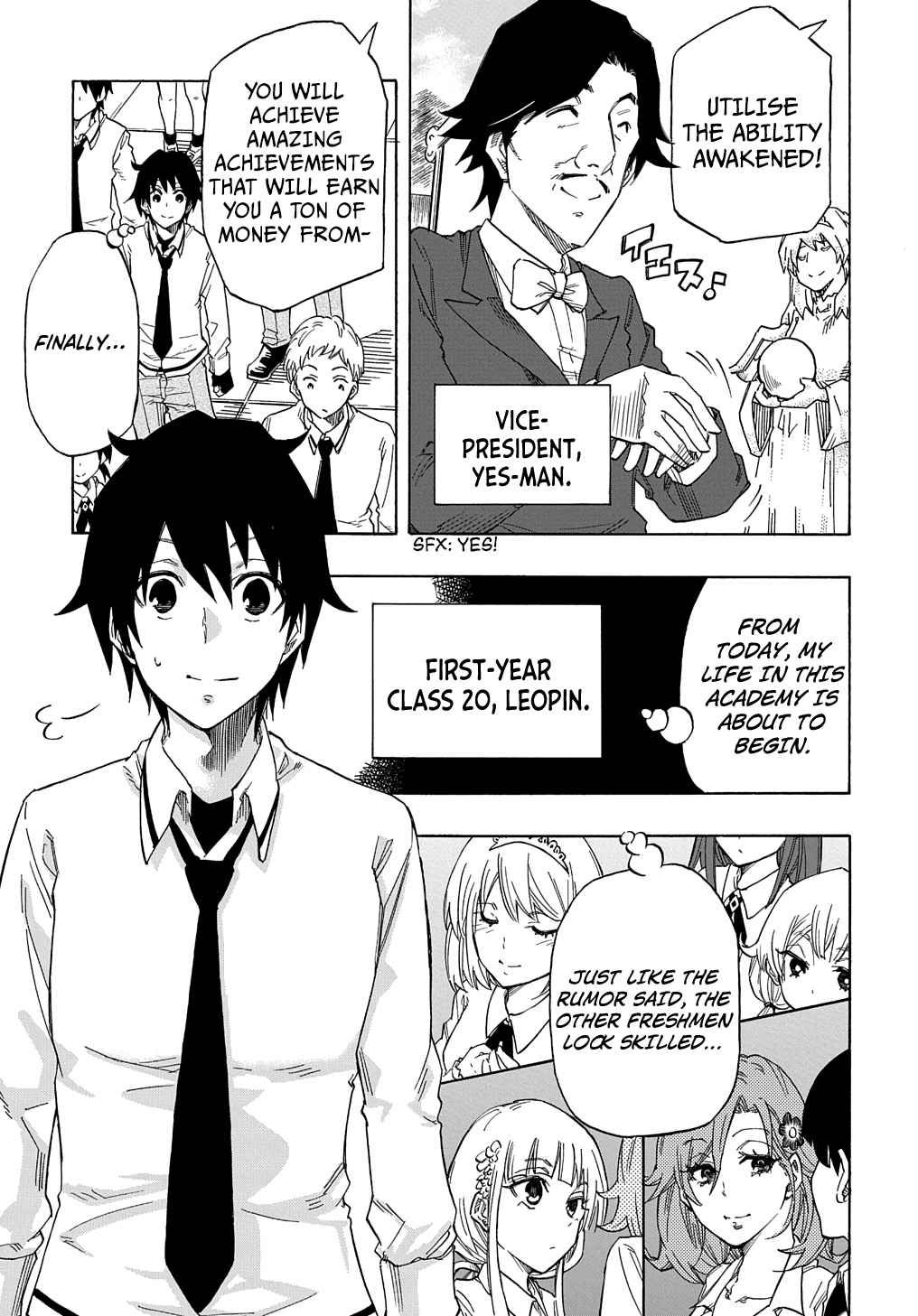 Kiyoubinbou, Jou wo Tateru - Kaitaku Gakuen no Rettousei na no ni, Joukyuu-shoku no Skill to Mahou ga Subete Tsukaemasu Chapter 1 page 5 - 