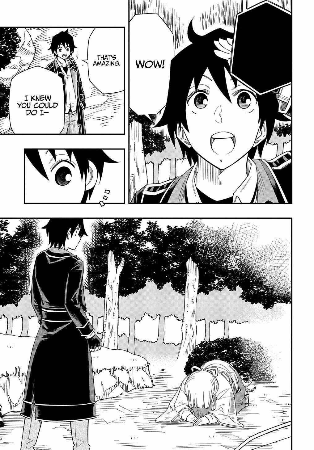 Kiyoubinbou, Jou wo Tateru - Kaitaku Gakuen no Rettousei na no ni, Joukyuu-shoku no Skill to Mahou ga Subete Tsukaemasu Chapter 12 page 34 - 