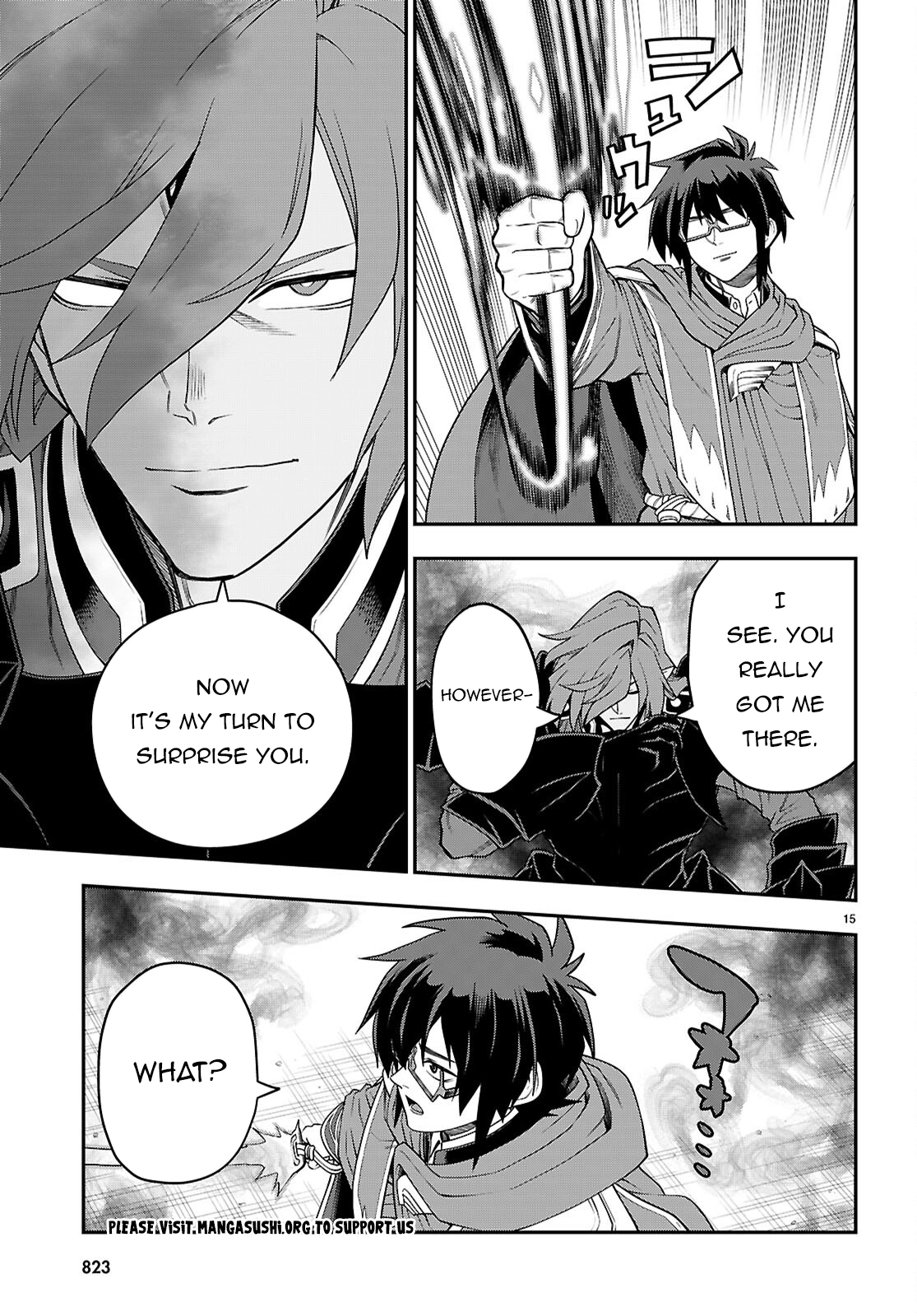 Konjiki No Moji Tsukai - Yuusha Yonin Ni Makikomareta Unique Cheat Chapter 133 page 16 - 