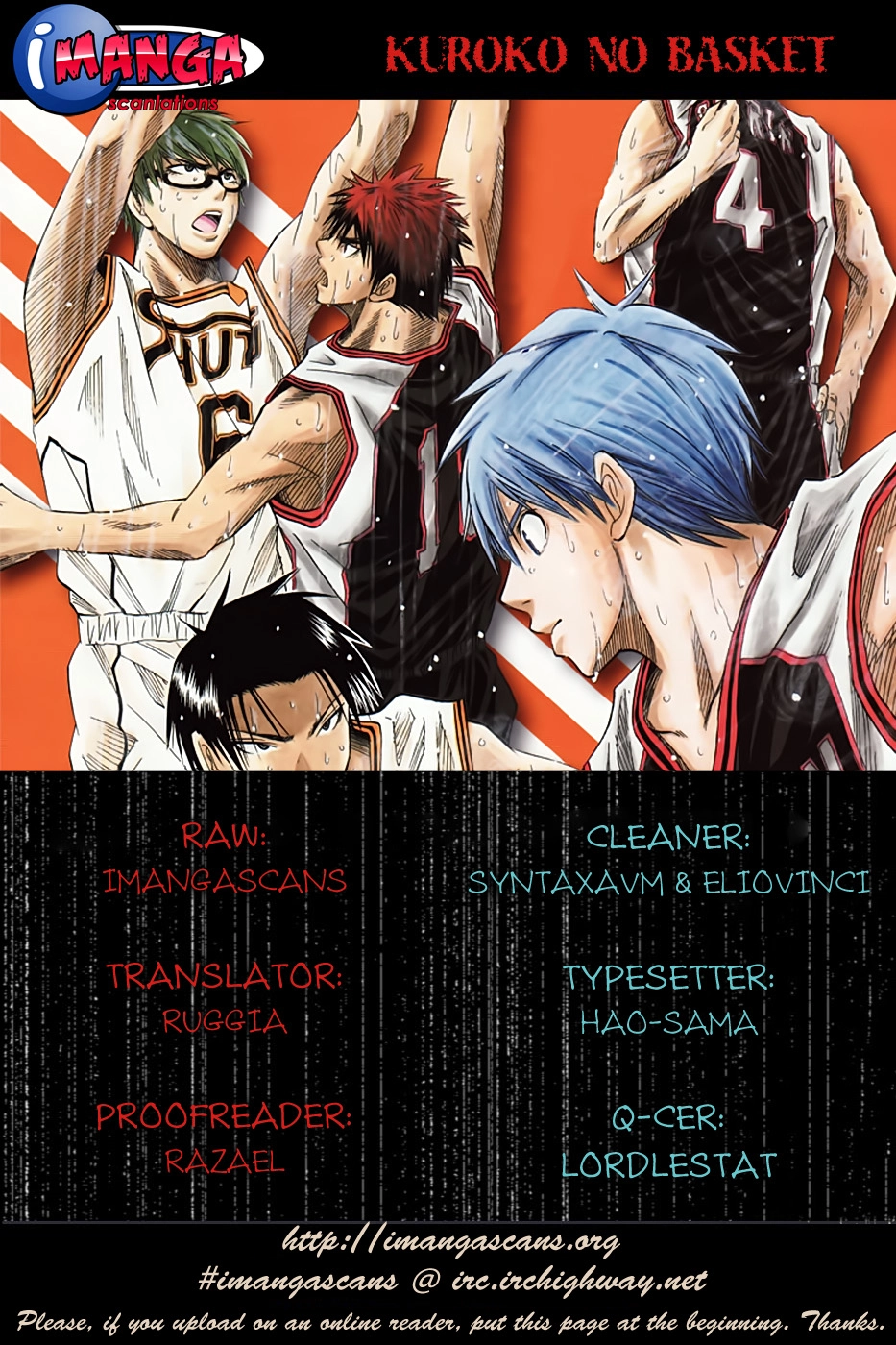 Read Kuroko no Basket - Replace Plus chapter 113 image 0 on Lezhin