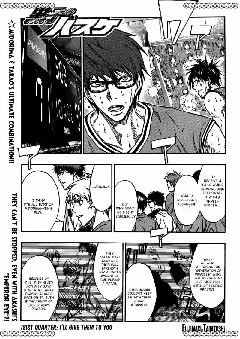 Kuroko no Basket - Replace Plus Chapter 181 page 1 - 