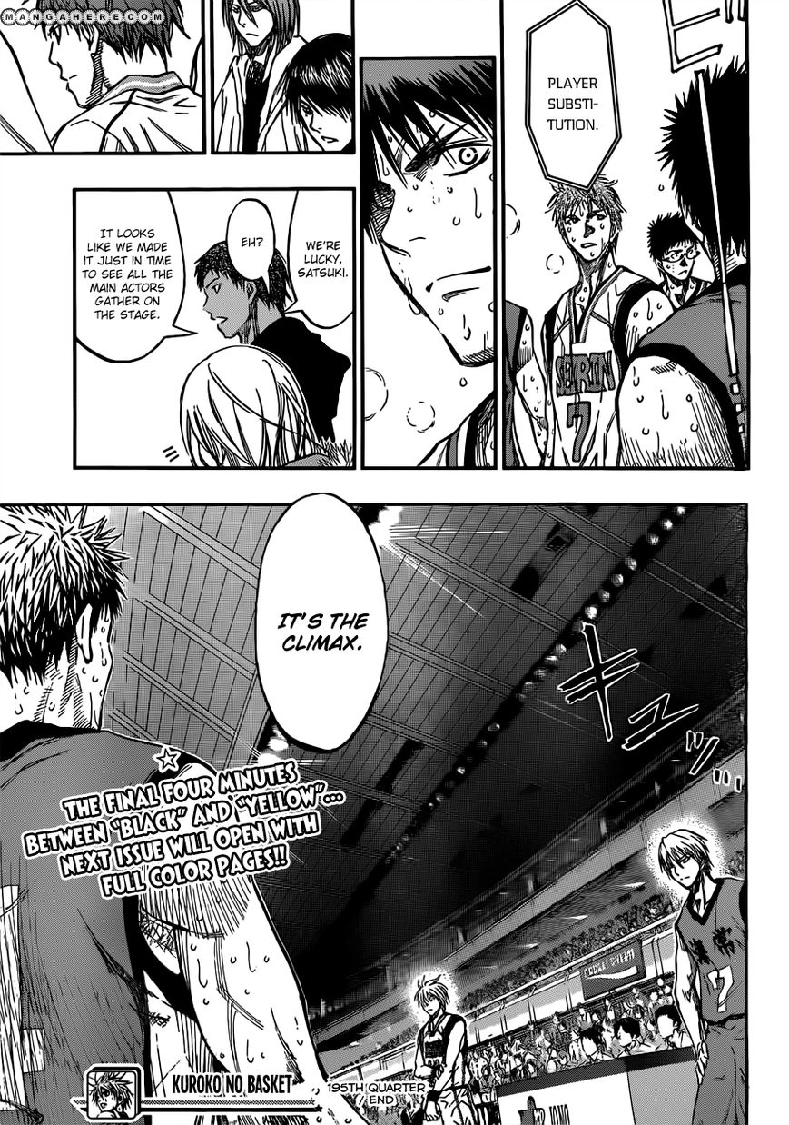 Kuroko no Basket - Replace Plus Chapter 195 page 21 - 