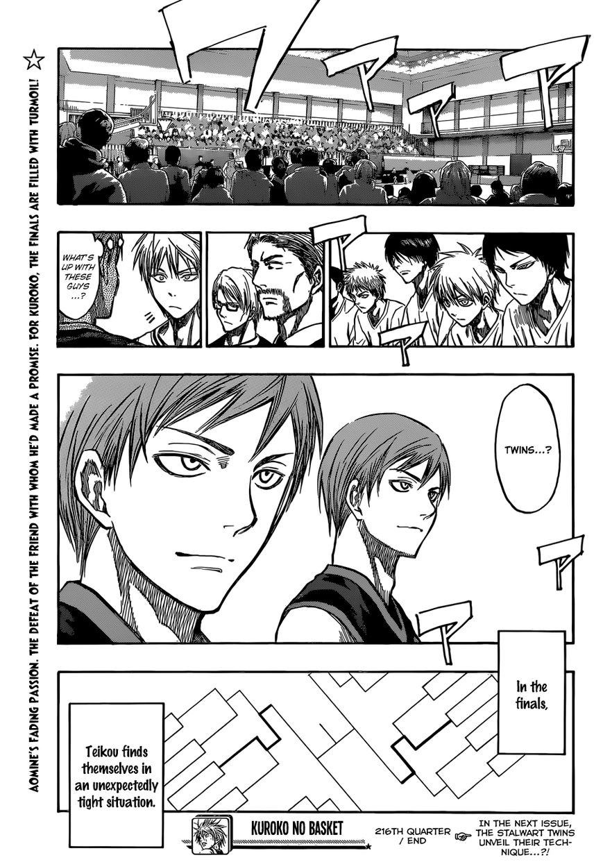 Kuroko no Basket - Replace Plus Chapter 216 page 21 - 