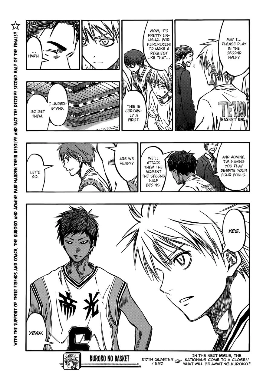 Kuroko no Basket - Replace Plus Chapter 217 page 21 - 
