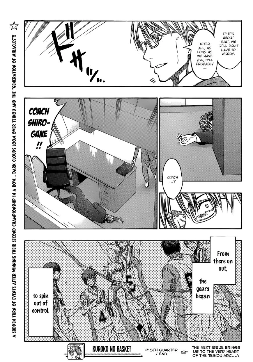 Kuroko no Basket - Replace Plus Chapter 218 page 21 - 